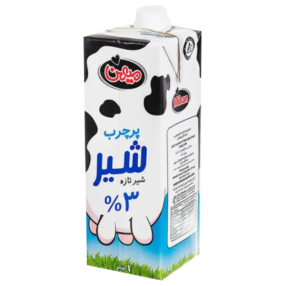تصویر  شیر پرچرب 3% چربی میهن 1 لیتری