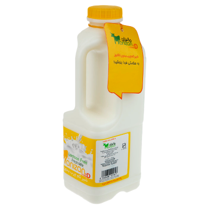 تصویر  شیر کم چرب بدون لاکتوز مانیزان 1 لیتری