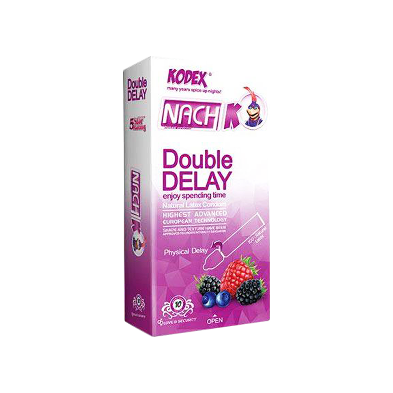 تصویر  کاندوم تاخیری کدکس مدل Double Delay بسته 10 عددی
