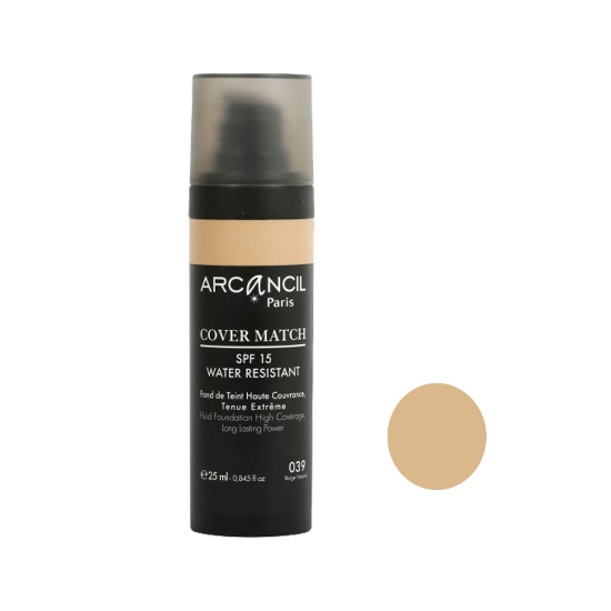 کرم پودر آرکانسیل مدل کاور مچ شماره رنگ ۰۳۹