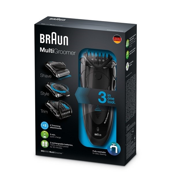 ماشین اصلاح صورت براون Braun MG5050 Multi Groomer دستگاه‌های All in One به دستگاه‌هایی گفته می‌شود که چندین ویژگی را در خود جا داده‌اند و شخص را از خرید یک به یک قسمت‌های مختلف معاف می‌کنند، مانند کامپیوترهای رومیزی بدون کیس.