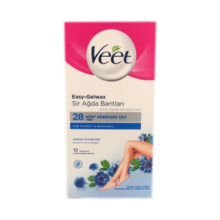 نوار موبر بدن ویت مخصوص پوست حساس بسته 12 عددی