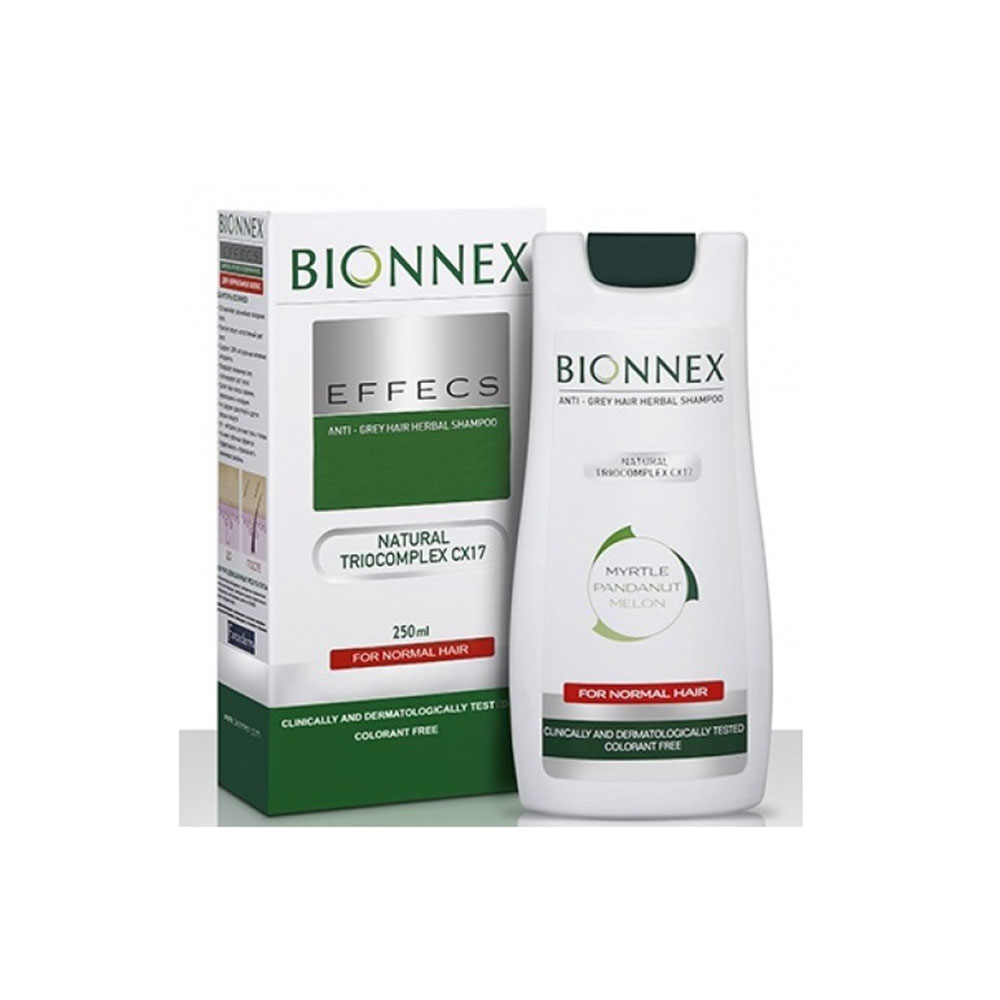 شامپو گیاهی موهای خاکستری و معمولی بایونکس Bionnex Anti-Grey Hair Herbal Shampoo Normal