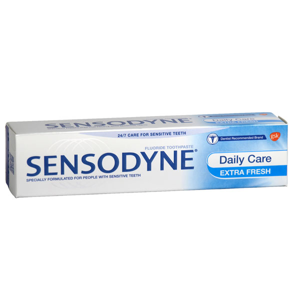 خمیر دندان سنسوداین سری Daily Care مدل Extra Fresh وزن ۵۰ میلی لیتر