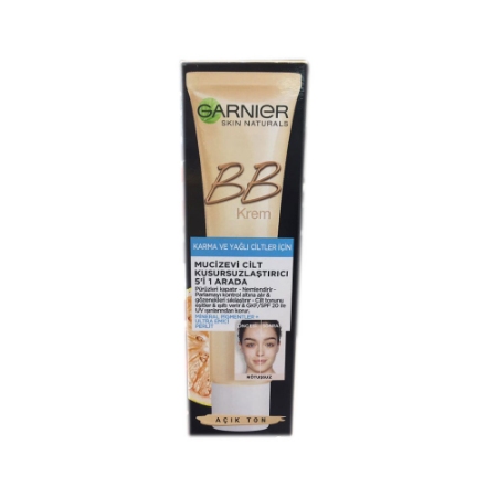 BB کرم گارنیه مناسب پوست چرب حجم 50 میلی لیتر رنگ متوسط
