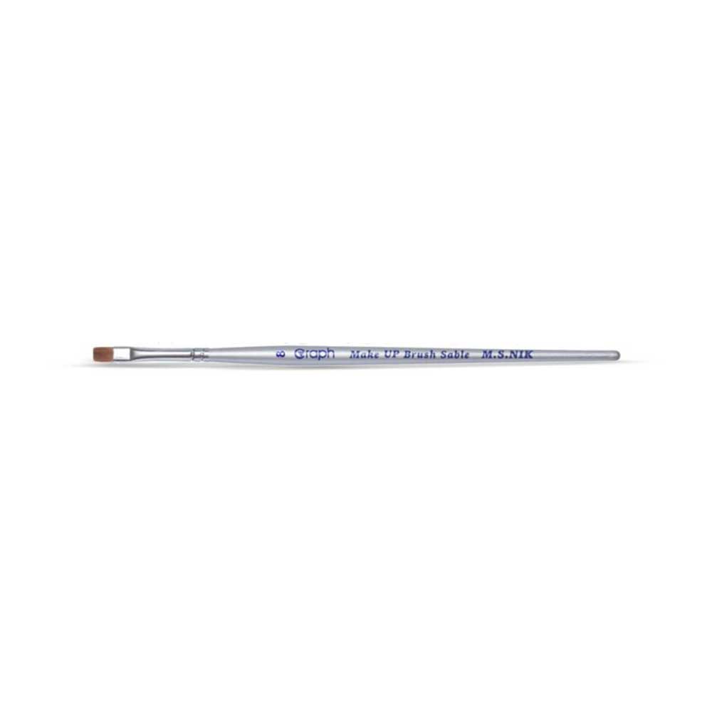 قلم موی آرایشی تخت مناسب آرایش چشم و گریم چهره گراف سایز 8