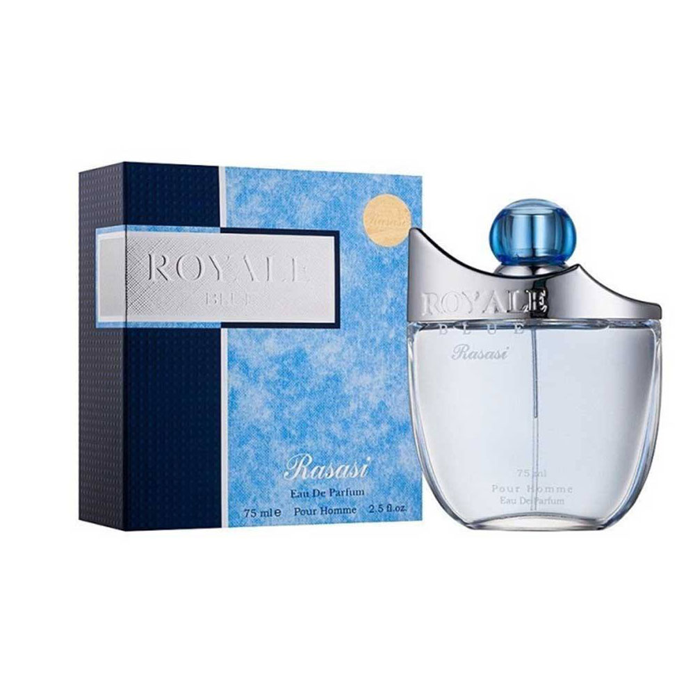 ادوپرفیوم مردانه رصاصی مدل Royale Blue حجم 75 میلی لیتر