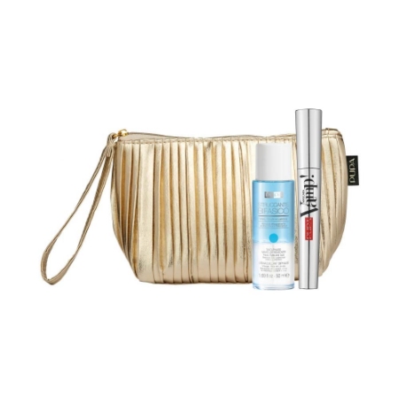 ست لوازم آرایشی پوپا (کیف آرایشی+ریمل+آرایش پاک کن دو فاز)