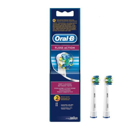 یدک مسواک برقی اورال بی مدل FLOSS ACTION بسته ۲ تایی