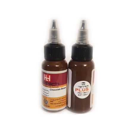 رنگ تاتو هرلیچ مدل پلاس رنگ شکلات قهوه ای وزن 60 گرم