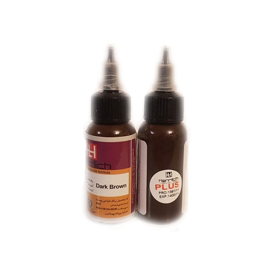 رنگ تاتو هرلیچ مدل پلاس رنگ قهوه ای تیره وزن 60 گرم