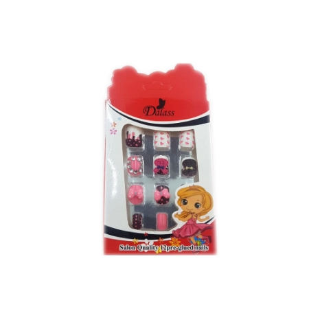 ناخن مصنوعی کودک دالاس نگین دار شماره 3854