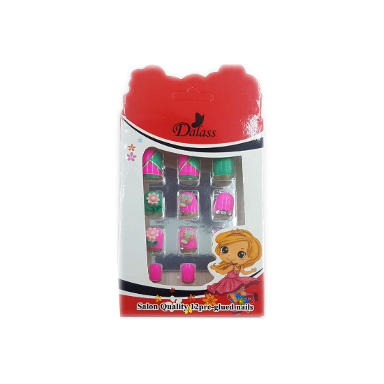 ناخن مصنوعی کودک دالاس نگین دار شماره 3852