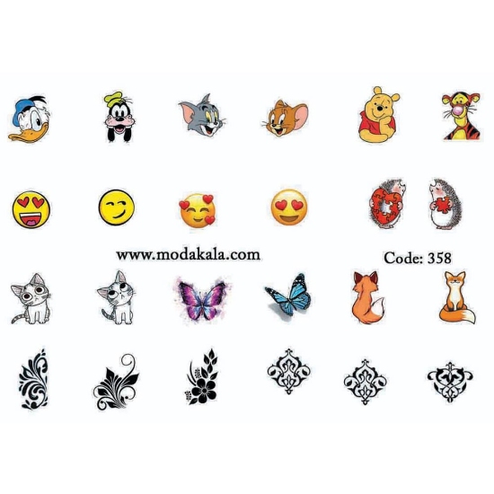 لنز ناخن شماره 358