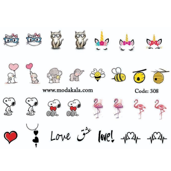 لنز ناخن شماره 308