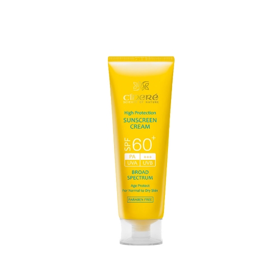 کرم ضد آفتاب سینره مناسب پوست های نرمال و خشک +SPF60 بی رنگ