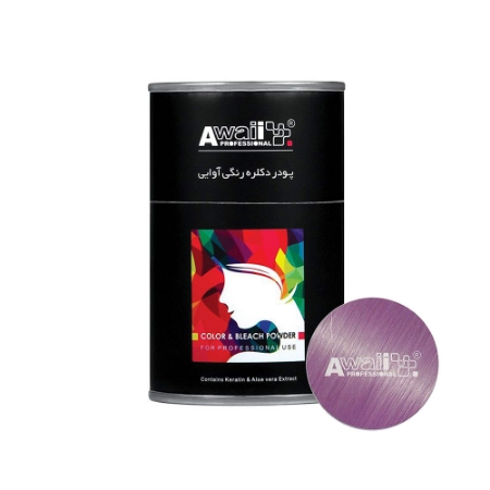 پودر دکلره رنگی آوایی مدل JE وزن 50 گرم رنگ یاسی