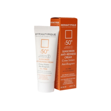 ضد آفتاب بی رنگ درماتیپیک مناسب پوست قرمز و حساس SPF50 حجم 40 میلی لیتر