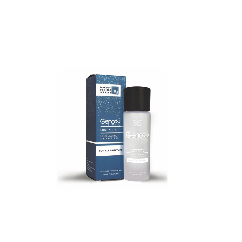 اسپری رطوبت رسان و تثبیت کننده آرایش ژنوبایوتیک مدل MIST & FIX حجم 100 میلی لیتر