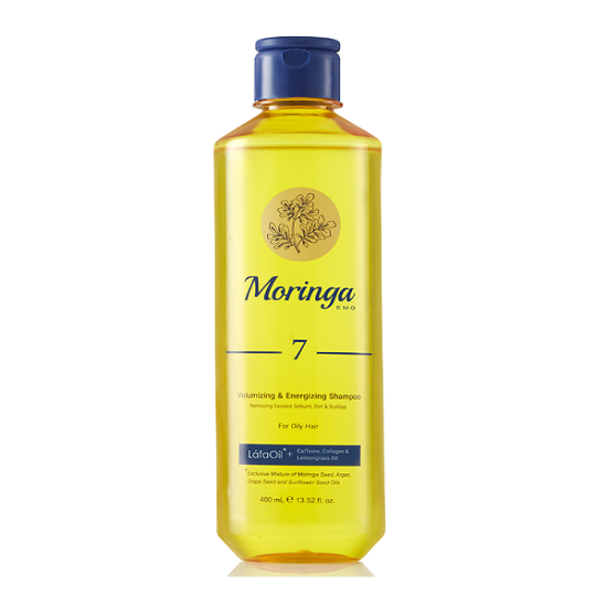 شامپو تغذیه کننده مو مورینگا امو مدل 7 مناسب موهای چرب حجم 400 میل