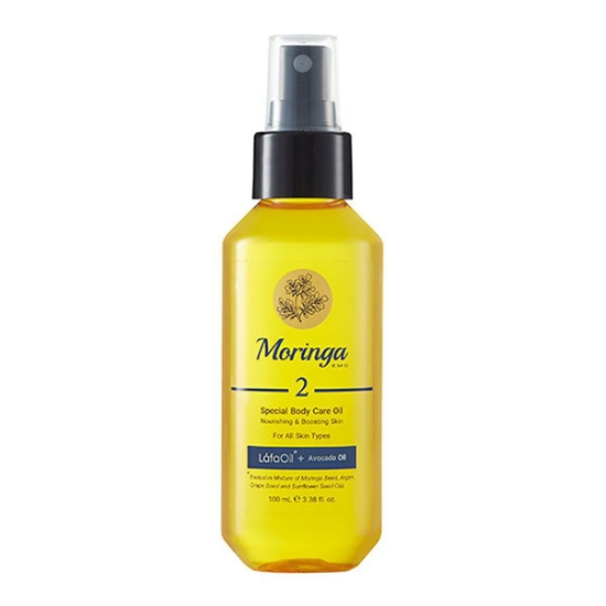  روغن مراقبت از پوست بدن مورینگا امو کد 2 مناسب انواع پوست حجم 100 میلی لیتر