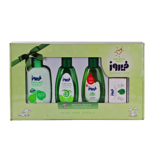 فيروز جعبه هديه ست نوزاد آلوئه ورا