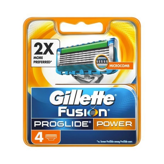 تیغ یدک ژیلت مدل فیوژن پروگلاید پاور بسته ۴ عددی