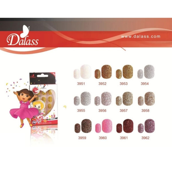 ناخن مصنوعی کودک دالاس مدل 3978 بسته 12 عددی