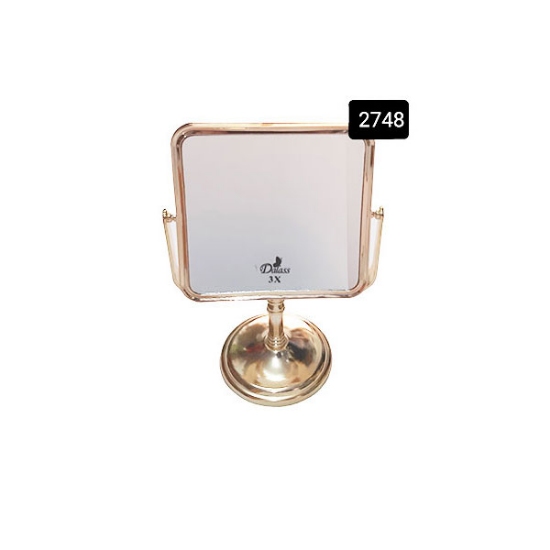 آينه آرایشی پايه دار گرد با بزرگنمایی 3X دالاس مدل 2748