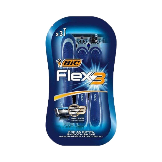 تیغ خودتراش بیک مدل 3فلکس بسته3 عددی 