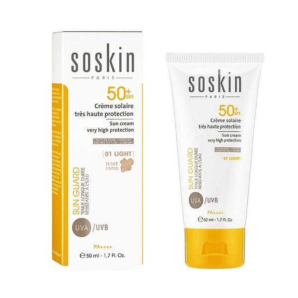 کرم ضد آفتاب SPF50 رنگي سسكين | 50 میلی لیتر