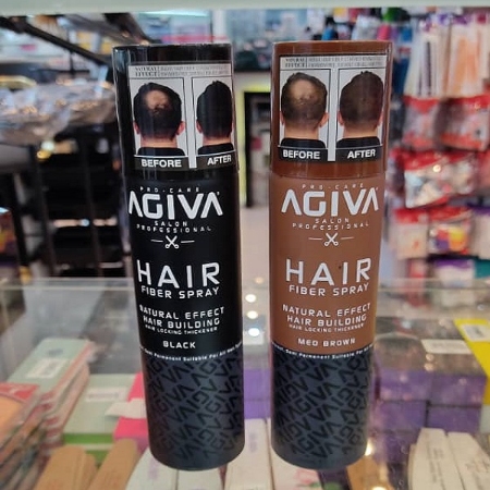 اسپری پرپشت کننده مو آگیوا شماره 01 رنگ مشکی حجم 150 میلی لیتر