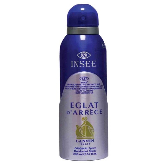 عکس اسپری خوشبو کننده بدن زنانه اینسی مدل اکلت حجم 200 میلی لیتر