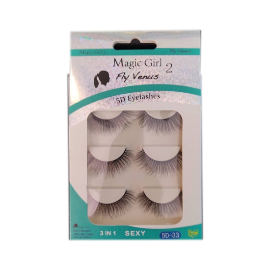 مژه 5 بعدی مجیک گرل سه جفتی شماره 33