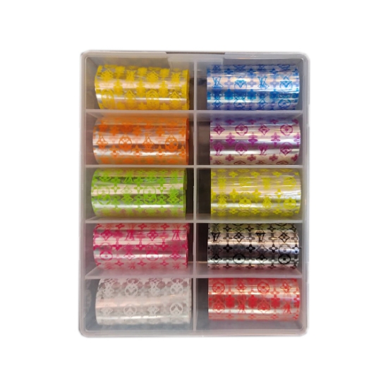 فویل ناخن پک 10 عددی