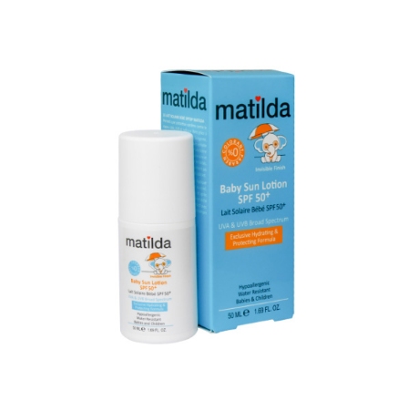 لوسیون رولی ضد آفتاب کودک SPF50 ماتیلدا حجم 50 میلی لیتر
