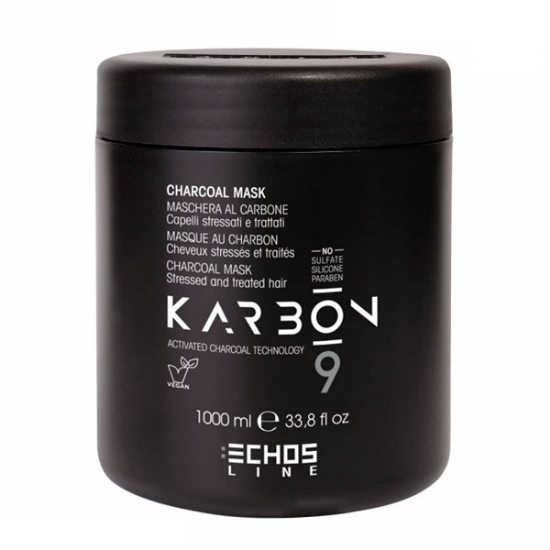 ماسک مو کربن و بامبو اچ اس لاین بدون سولفات حجم 1000 میلی لیتر