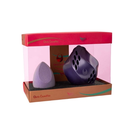 گلوريا ست اسفنج ميكروفايبر و كيس بنفش