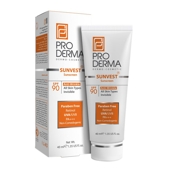 ضد آفتاب و ضد چروک بی رنگ پرودرما SPF90