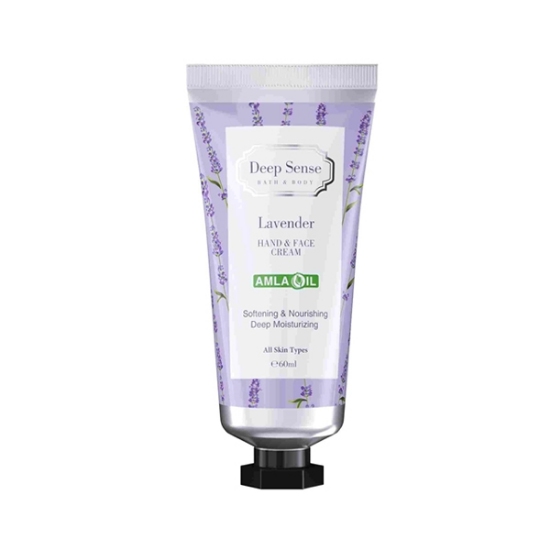 کرم مرطوب کننده دست و صورت لوندر دیپ سنس حجم 60 میلی لیتر