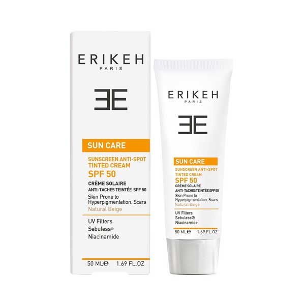 کرم ضد آفتاب ضد لک اریکه SPF50 رنگ بژ طبیعی حجم 50 میلی لیتر 