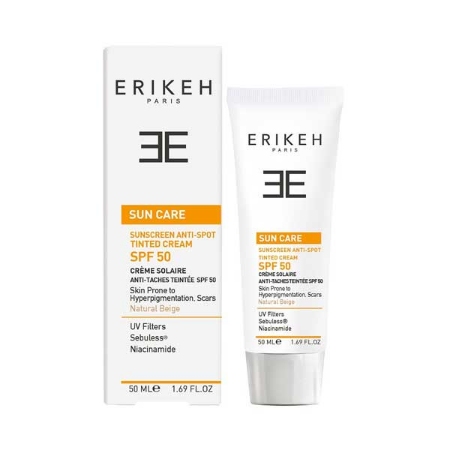 کرم ضد آفتاب ضد لک اریکه SPF50 رنگ بژ طبیعی حجم 50 میلی لیتر 