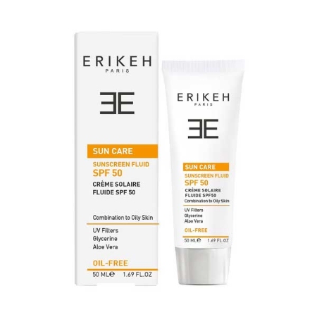 فلوئید ضد آفتاب بی‌رنگ مخصوص پوست مختلط تا چرب اریکه