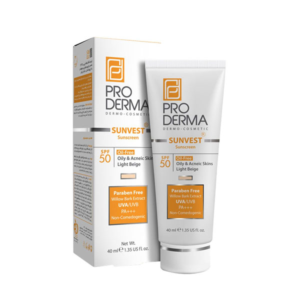ضد آفتاب فاقد چربی SPF50 پرودرما