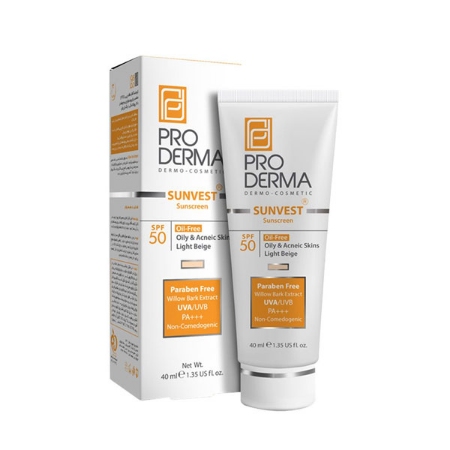 ضد آفتاب فاقد چربی SPF50 پرودرما