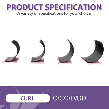 پالت مژه کاشت دنسینگ سوان فر D، ضخامت 0.07 سایز 14