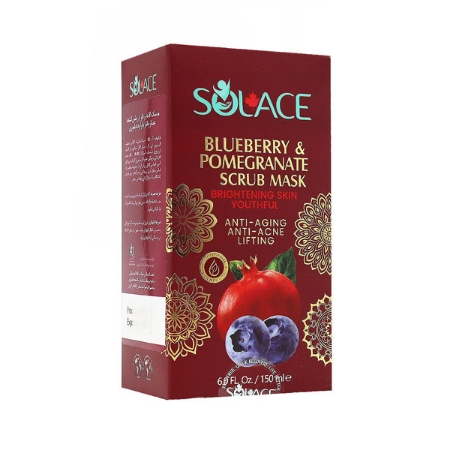 ماسک لایه بردار و روشن کننده سولس حاوی عصاره انار و بلوبری