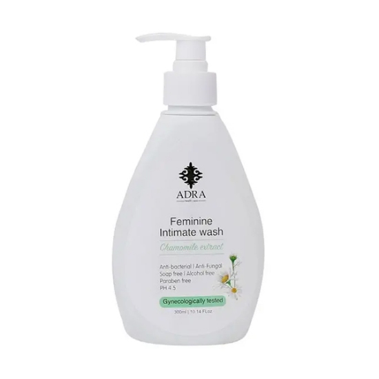 ژل بهداشتی بانوان آدرا حاوی عصاره بابونه